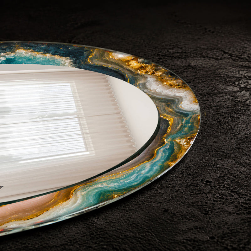 Gilded Teal Agate lifestyle view