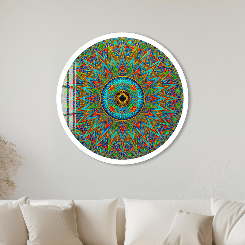 Radiant Guardian Eye with white frame