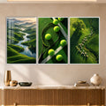Green Escape with white frame