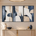Navy Abstract with black frame