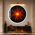 Molten Earth with white frame
