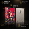 Floral Muse — tempered glass, ultra HD print, ready to hang