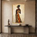 African Elegance with gold frame