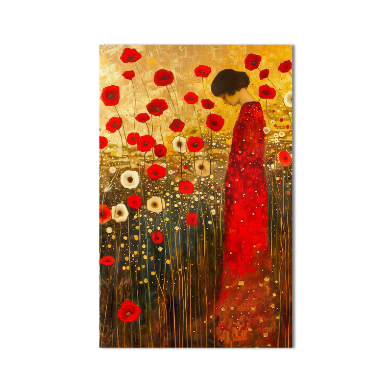 Crimson Poppy Reverie product shot on white background