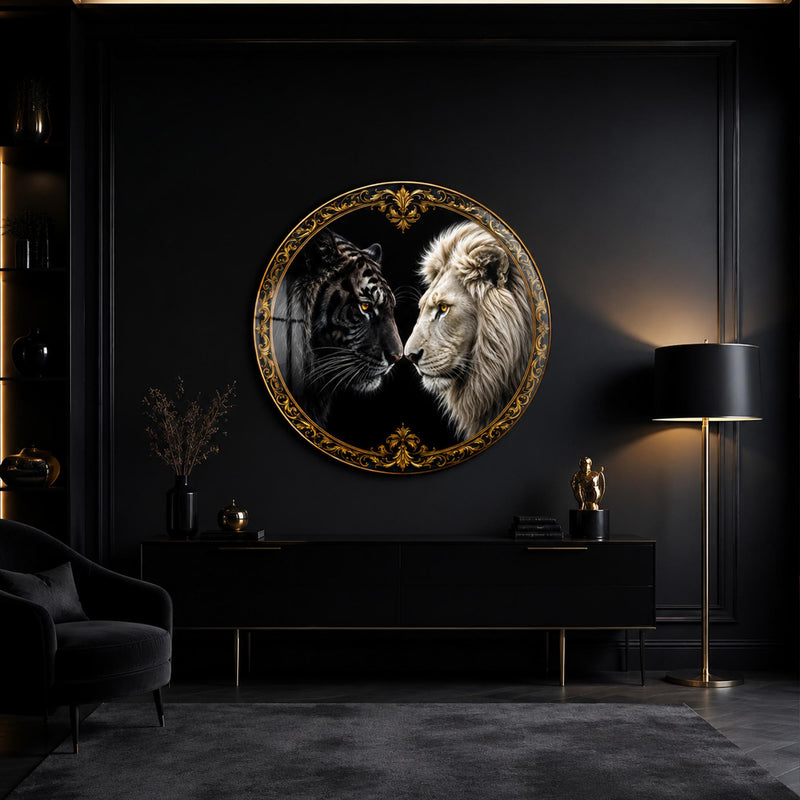 Lion And Tiger Portrait lifestyle view