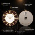 Golden Number Dial — tempered glass, ultra HD print, ready to hang