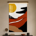 Desert Textile Flow in a modern room