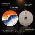Tidal Fusion — tempered glass, ultra HD print, ready to hang