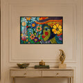 Mosaic Garden Muse with black frame