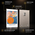 Childhood Cosmic Blooms — tempered glass, ultra HD print, ready to hang