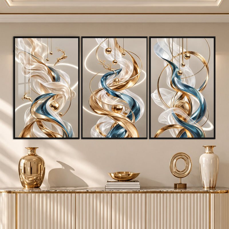 Golden Ribbon with black frame