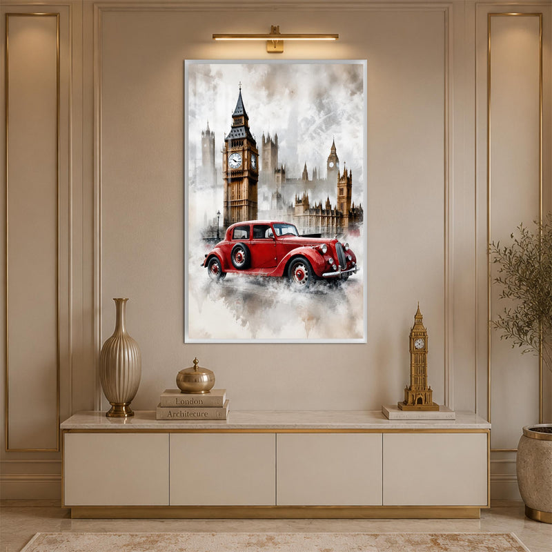 Vintage London Drive with white frame