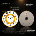 Golden Number Dial — tempered glass, ultra HD print, ready to hang
