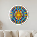 Solar Mosaic Rays with white frame