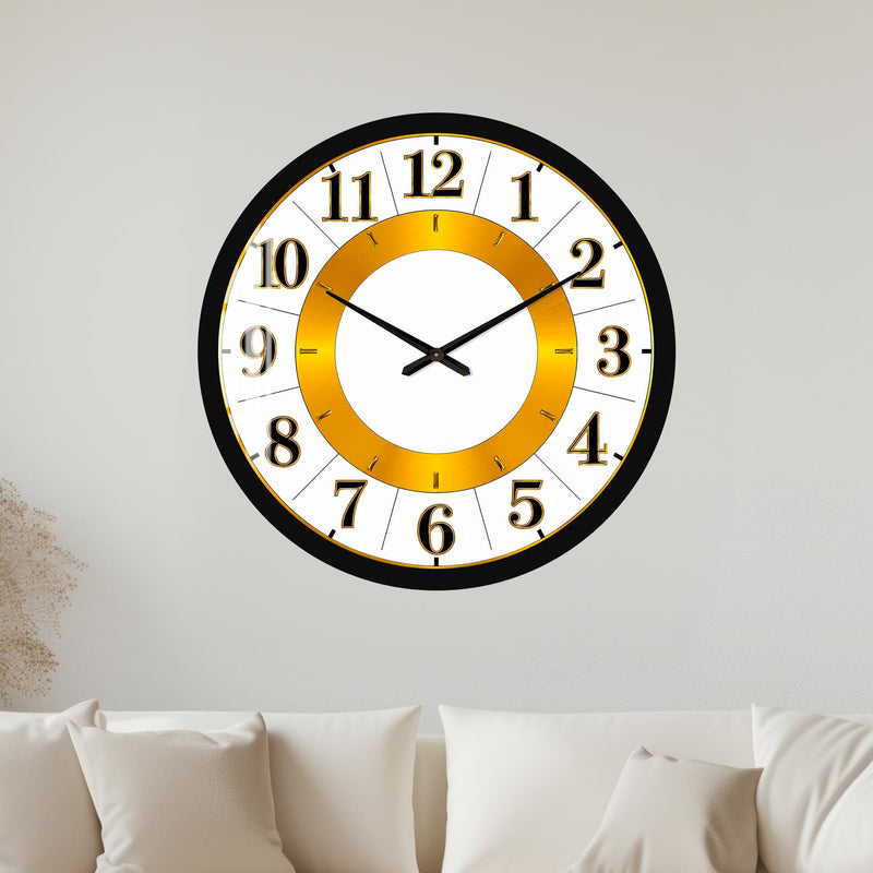 Golden Number Dial with black frame