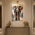 Mechanical City Elephant with white frame