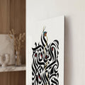 Flourishing Arabic Calligraphy close-up angled detail