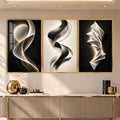 Golden Flow with gold frame