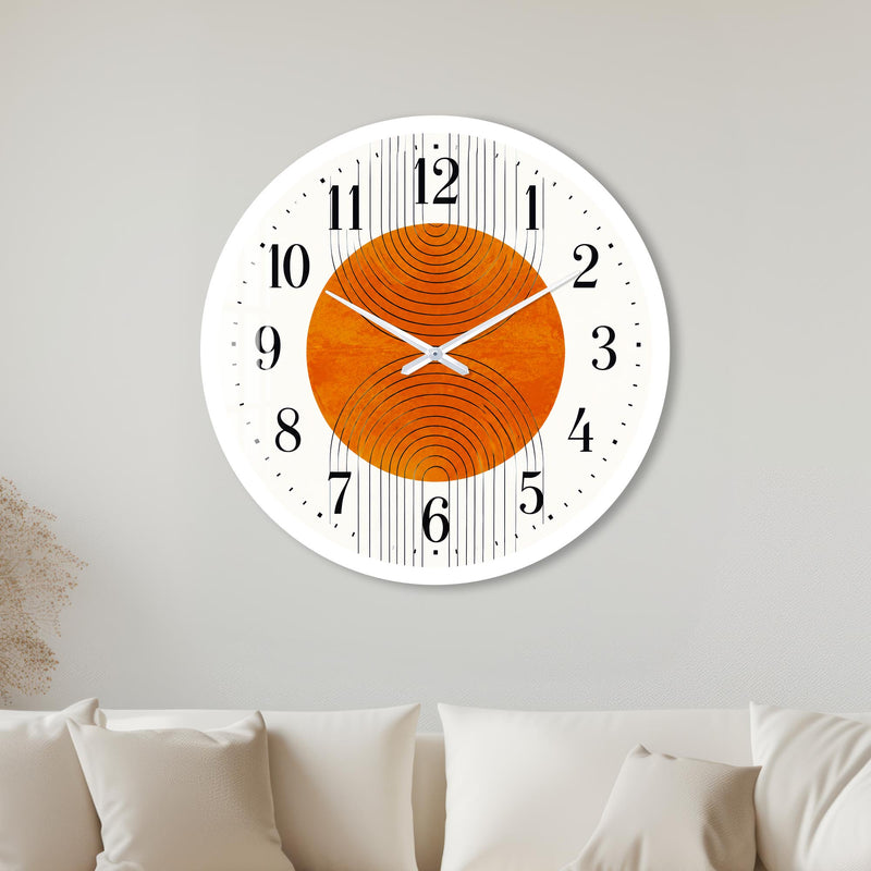 Orange Orbit with white frame