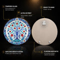 Ottoman Tree Of Life — tempered glass, ultra HD print, ready to hang