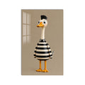 Striped Duck Character product shot on white background