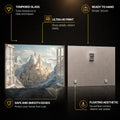 Winter Citadel Vista — tempered glass, ultra HD print, ready to hang