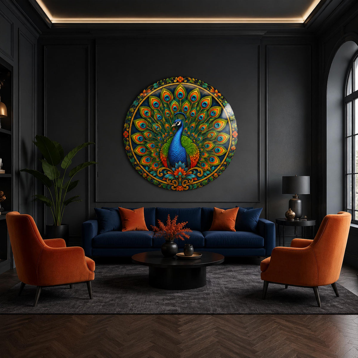 Emerald Peacock Fan lifestyle view