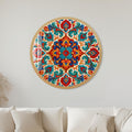 Ornate Floral Medallion with gold frame