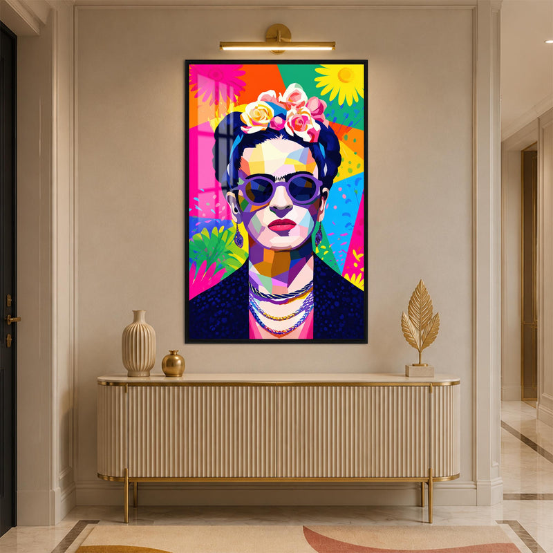 Frida In Full Color with black frame