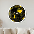Celestial Sun And Moon with white frame