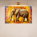 Artronauts Glass Print Sunset Elephant Glass Wall Art
