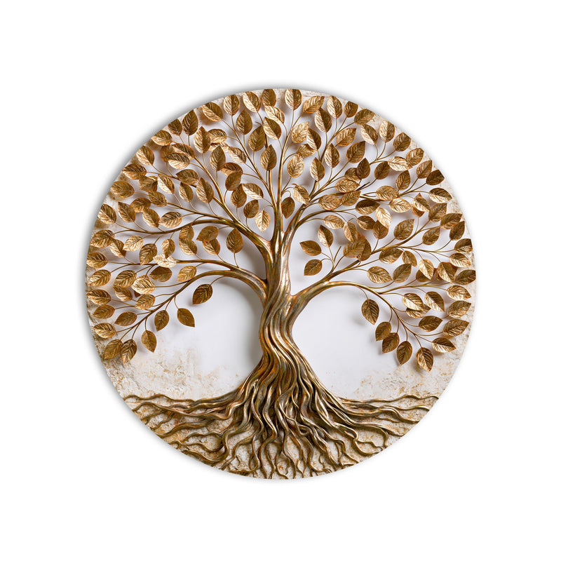 Golden Tree of Life product shot on white background