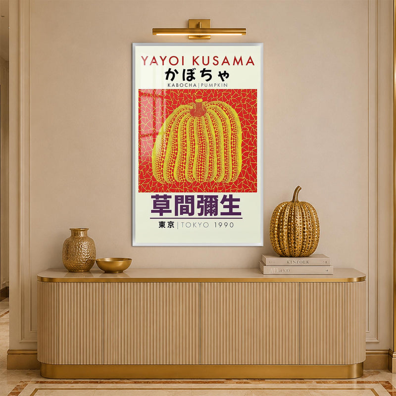 Kabocha Pumpkin Poster with white frame