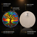 Rainbow Tree Of Life — tempered glass, ultra HD print, ready to hang