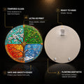 Tree of Four Seasons — tempered glass, ultra HD print, ready to hang