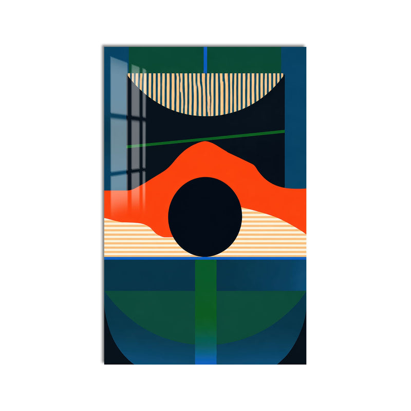 Artronauts Glass Print Modern Geometric Rhythm Glass Wall Art