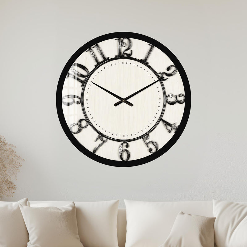 Vintage Oversized Numerals with black frame