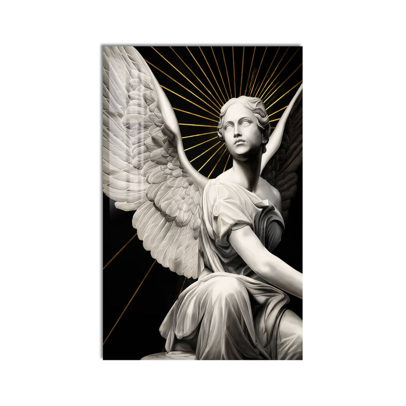Artronauts Glass Print Radiant Angel Glass Wall Art