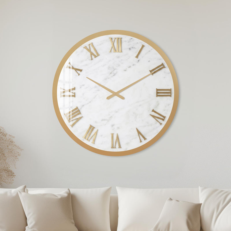 Gilded Roman Marble with gold frame