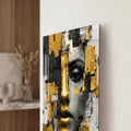 Fragmented Golden Woman close-up angled detail
