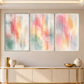 Pastel Harmony with silver frame