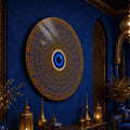 Royal Blue Guardian Eye close-up angled detail