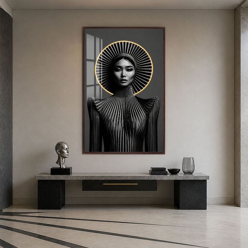 Radiant Future Muse with walnut frame