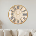 Rustic Roman Numerals with gold frame