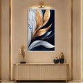 Midnight Metallic Petals with white frame