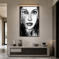 Ink Gaze with walnut frame