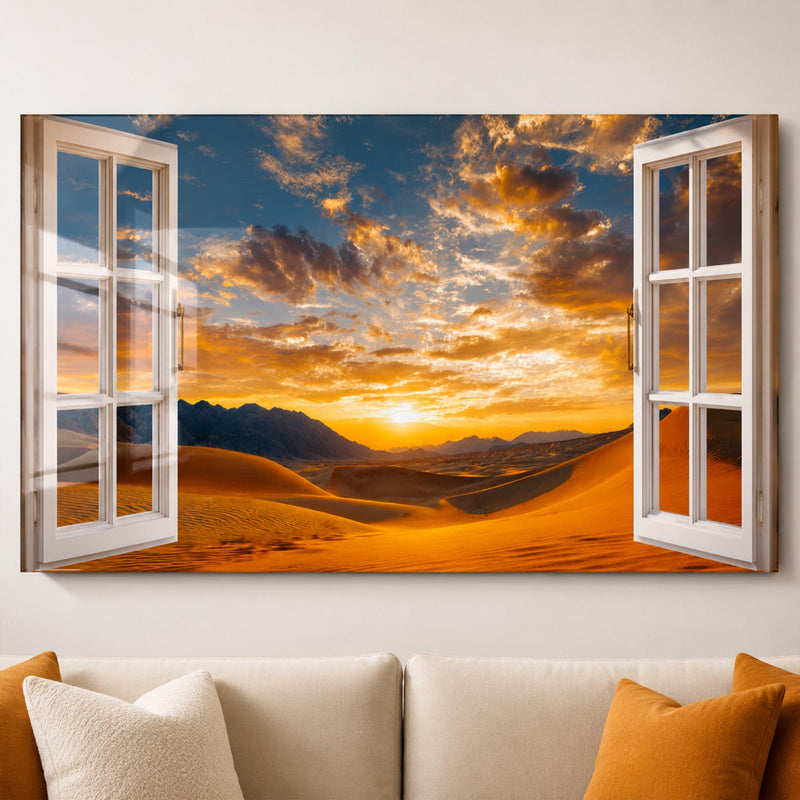 Desert Window Sunset lifestyle view