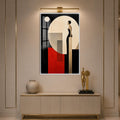 Woman Beyond The Circle with white frame