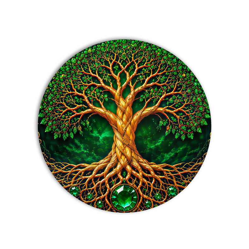 Emerald Tree Of Life product shot on white background
