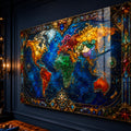 Jeweled World Map lifestyle view